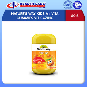 NATURE'S WAYKIDS A+ VITA GUMMIES VIT C+ZINC (60'S)